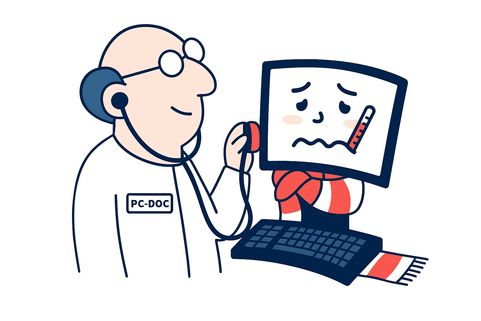 PC-Doc Logo – Computerhilfe & PC-Notdienst für Privatkunden und Unternehmen